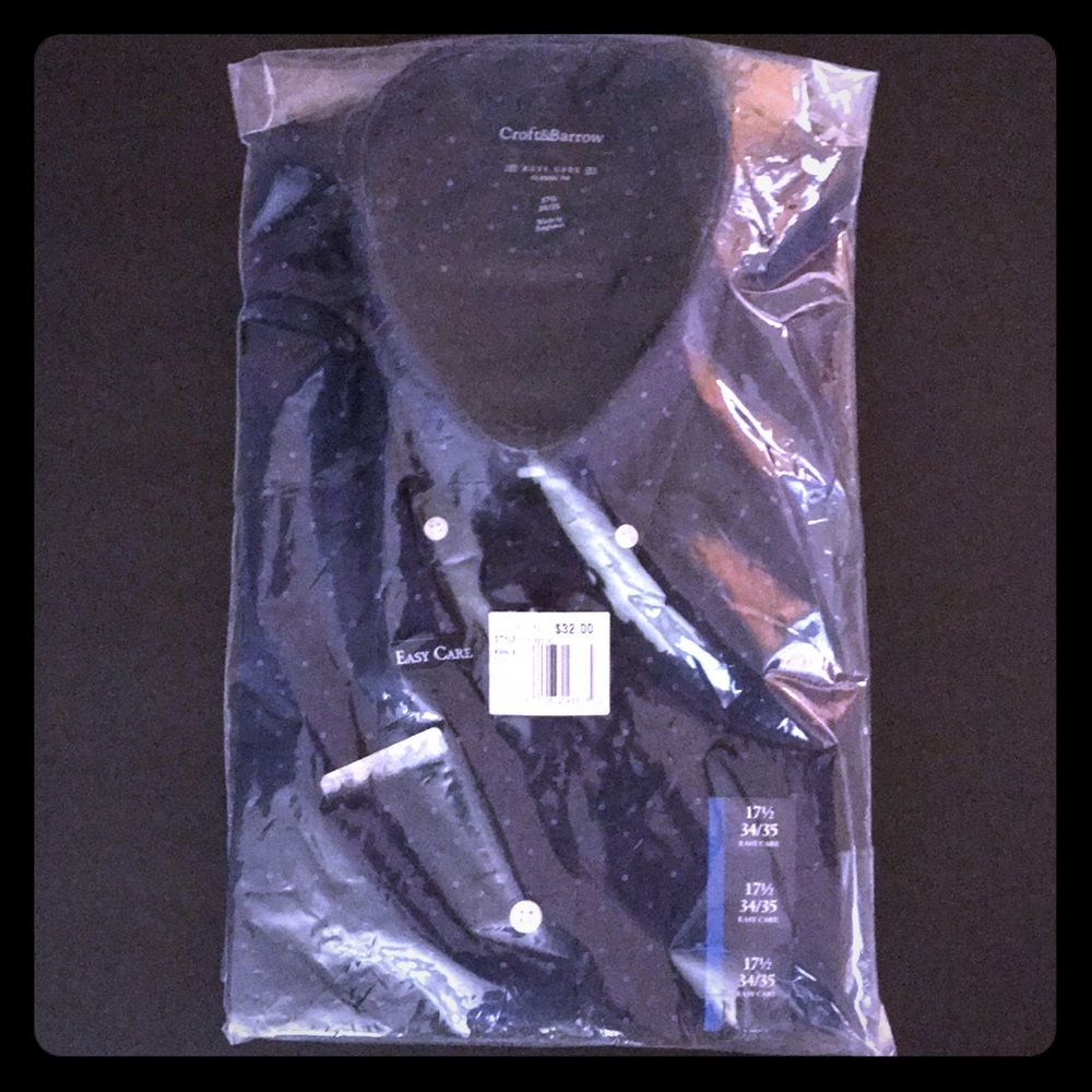 Navy Blue men’s dress shirt 👔 NWT